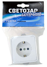 SV-54305-W, Розетка с заземлением 16А 250В