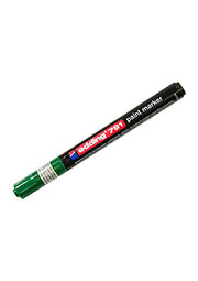 EDDING 791 зеленый, лаковый маркер  с круглым наконечником 1-2 мм