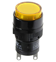 D16PLR1-000KY, индикатор светодиодный желтый 24В