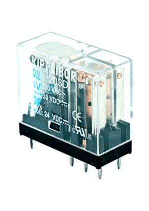 MR-203.D, Реле промежуточное, 2-конт., 24 VDC, 5А KIPPRIBOR