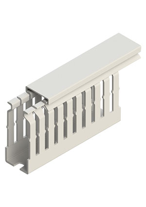 0.0.0.5.40030, KHF 2560; Перфорированный безгалогенный короб с крышкой, 25x60 HF LOW SMOKE Klemsan