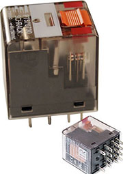 1-1393154-2, PT570024 Реле 4ПК (6А),  катушка 24VDC, AgNi 90/10, тестовая кнопка