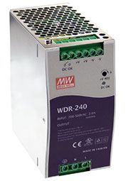 WDR-240-24, AC-DC, 240,  180 550V AC, 47 63 /254 780V DC,  24/0 10A, . =24 28,