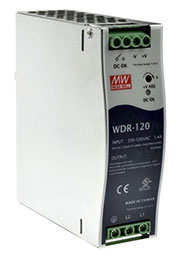 WDR-120-24, AC-DC, 120,  180 550V AC, 47 63 /254 780V DC,  24/0 5A, . =24 29, 