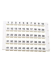 Klemsan 0.0.0.5.05022, DY5,Горизонтальная маркировка (21...30), DY5, 1 пластина - 50 шт. маркировка для клемм