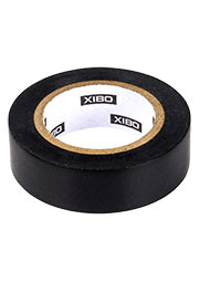 XIBO XT151810bl 18мм х 10м х 0.15мм (черная), Изолента ПВХ клейкая лента, изолента