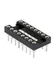 CONNFLY SCSM-16  (DS1001-16)  DIP  шаг  2.54мм, SCSM-16 (DS1001-16) DIP шаг 2.54мм разъем панель цанговая уз панельки для компонентов