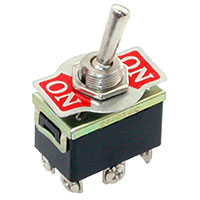 KN3(B)-203AA-A3, ������� ON-OFF-ON (15A 250VAC) DPDT 6P